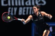 Caroline Garcia in action at the Australian Open